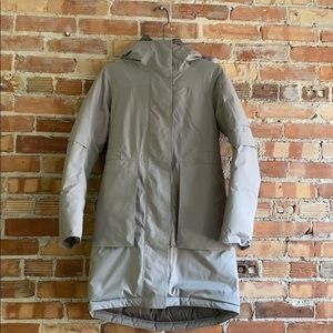 lululemon winter warrior parka in Dark Chrome